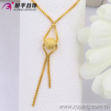 Xuping Fashion 24k Gold Color Scrub Bead Necklace (42523)